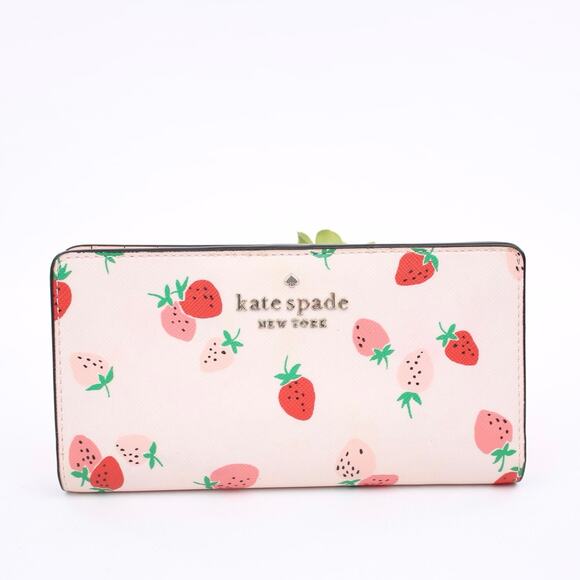 Kate Spade Pink Strawberry Wallet - Picture 1 of 7